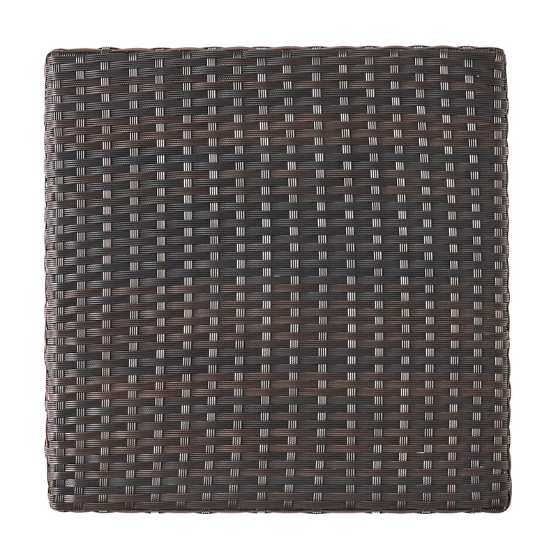 Luminant - Outdoor Side Table With Iron Frame - Brown - R&R Furniture Gallery (Fountain Valley, CA)