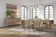 Dining Table With Leaf - Light Brown - R&R Furniture Gallery (Fountain Valley, CA)
