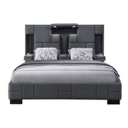 Yaris - Contemporary Bed With Wireless Charging And LED Lights - R&R Furniture Gallery (Fountain Valley, CA)