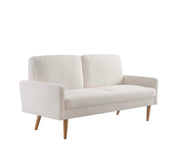 Sofa, European Style With Sleek Design, Modern & Vintage Flair, Upholstered 3 Seater Couch - R&R Furniture Gallery (Fountain Valley, CA)