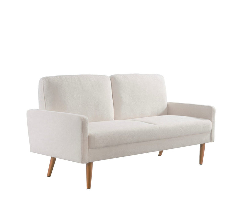 Sofa, European Style With Sleek Design, Modern & Vintage Flair, Upholstered 3 Seater Couch - R&R Furniture Gallery (Fountain Valley, CA)
