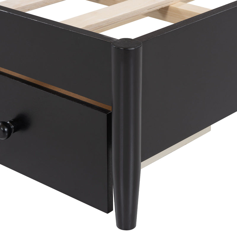 Platform Bed With 2 Big Drawers & Trundle - R&R Furniture Gallery (Fountain Valley, CA)