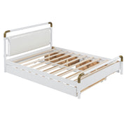 Storage Platform Bed, With 2 Big Drawers, Trundle - R&R Furniture Gallery (Fountain Valley, CA)