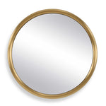 Atkinson - Modern Round Mirror - Brass