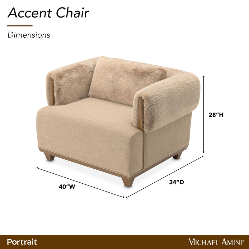 Portrait - Accent Chair - Toffee / Sienna Brown - R&R Furniture Gallery (Fountain Valley, CA)