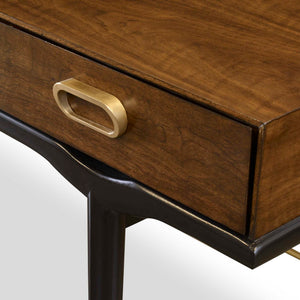 Glide - Desk - Gold / Woodtone