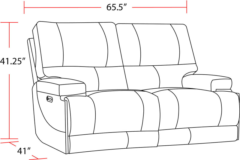 Whitman - Power Cordless Loveseat