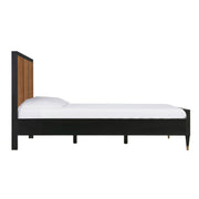 TOV Furniture Sierra panel bed with a modern design, featuring a sleek headboard and sturdy wooden frame.