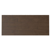 Simpli-Home Banting solid wood sideboard buffet with metal frame, modern industrial dining room storage, featuring multiple drawers and cabinet doors.