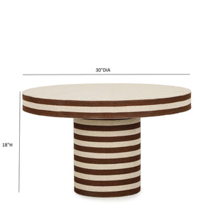 Lyra - Striped Cotton Jute Contract-Grade Table