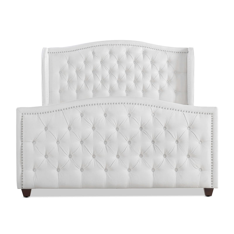 Marcella - Upholstered Shelter Headboard Bed Set - R&R Furniture Gallery (Fountain Valley, CA)