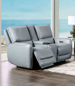 Phineas - Power Loveseat, Pale Blue