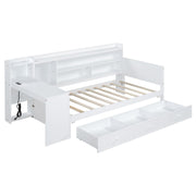 Daybed With 3 Drawers USB Ports And Desk - R&R Furniture Gallery (Fountain Valley, CA)