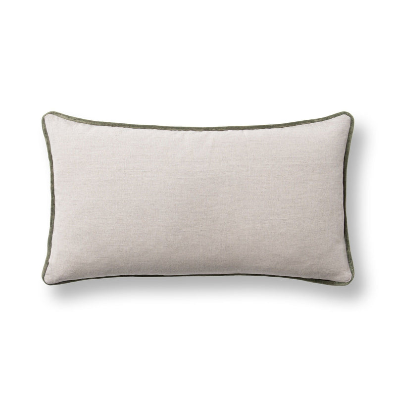 TD Belcourt 14" x 26" Pillow - Floral Multi / Olive Green - R&R Furniture Gallery (Fountain Valley, CA)