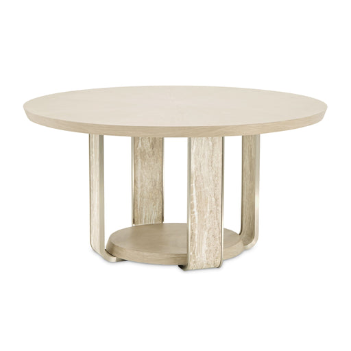 Lotus Bay - 60" Round Dining Table - Sand - R&R Furniture Gallery (Fountain Valley, CA)
