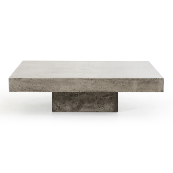 Morley Modern Concrete Coffee Table — view 2