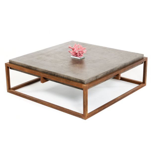 Shepard Modern Concrete Coffee Table — view 4