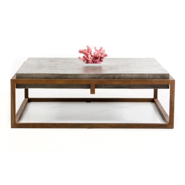 Shepard Modern Concrete Coffee Table — view 2