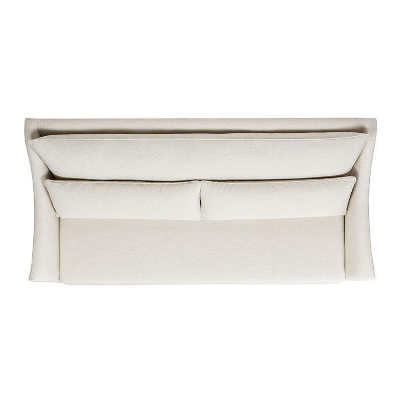 Ada - Flared Arm Contemporary Sofa With Lumbar Pillows - Flax White - R&R Furniture Gallery (Fountain Valley, CA)