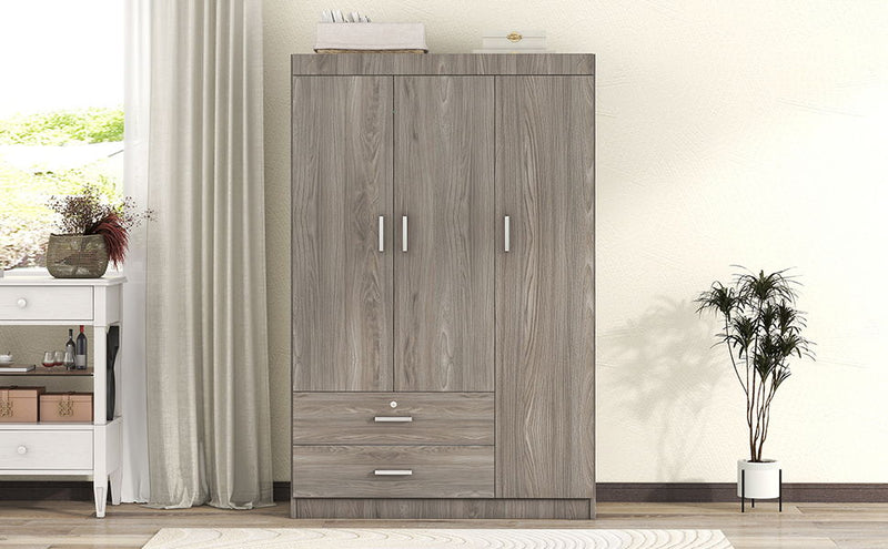 3 Door Wardrobe With 2 Drawers - R&R Furniture Gallery (Fountain Valley, CA)
