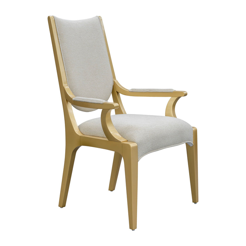Scotts Square - Dining Arm Chair - Light Champagne - R&R Furniture Gallery (Fountain Valley, CA)