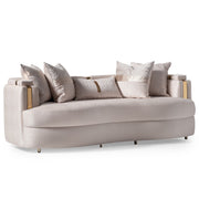 Carmela - Sofa - Almond / Gold - R&R Furniture Gallery (Fountain Valley, CA)