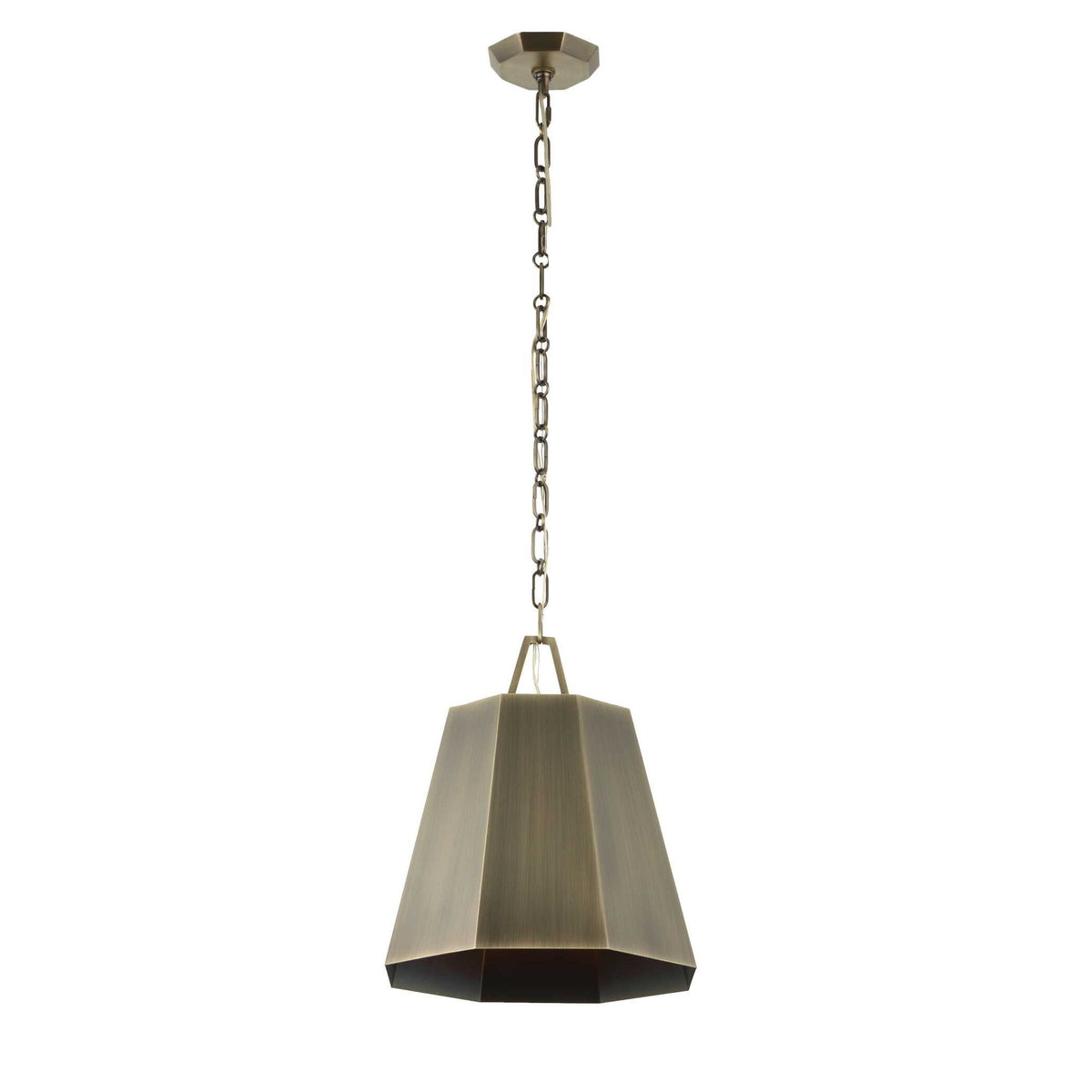 Granada - 1 Light Hexagon Pendant - Dark Gray