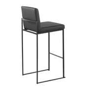 Lumi Source Fuji contemporary high back barstool with elegant design, showcasing a stylish stool set with modern upholstery and sleek legs.