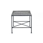 Luna - Outdoor Iron Coffee Table - Black Brush Silver - R&R Furniture Gallery (Fountain Valley, CA)