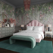 Leigh - Velvet Channeled Bench - R&R Furniture Gallery (Fountain Valley, CA)