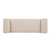 Kathy - Roll Arm Entryway Accent Bench - Sky Neutral Beige - R&R Furniture Gallery (Fountain Valley, CA)