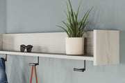 Socalle - Wall Mounted Coat Rack w/Shelf - Light Natural - R&R Furniture Gallery (Fountain Valley, CA)