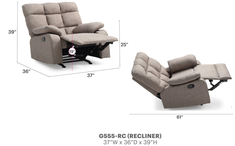 Cindy - Rocker Recliner - R&R Furniture Gallery (Fountain Valley, CA)