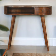 Rounded Writing Desk - Chestnut - R&R Furniture Gallery (Fountain Valley, CA)
