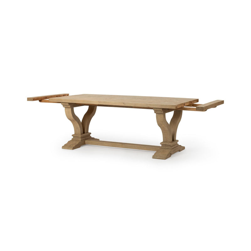 Julia - 86-110" Extension Dining Table - Soft Earth - R&R Furniture Gallery (Fountain Valley, CA)