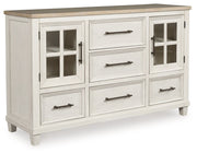 Shaybrock - Dresser - Antique White / Brown - R&R Furniture Gallery (Fountain Valley, CA)