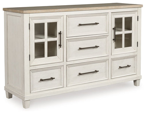 Shaybrock - Dresser - Antique White / Brown - R&R Furniture Gallery (Fountain Valley, CA)