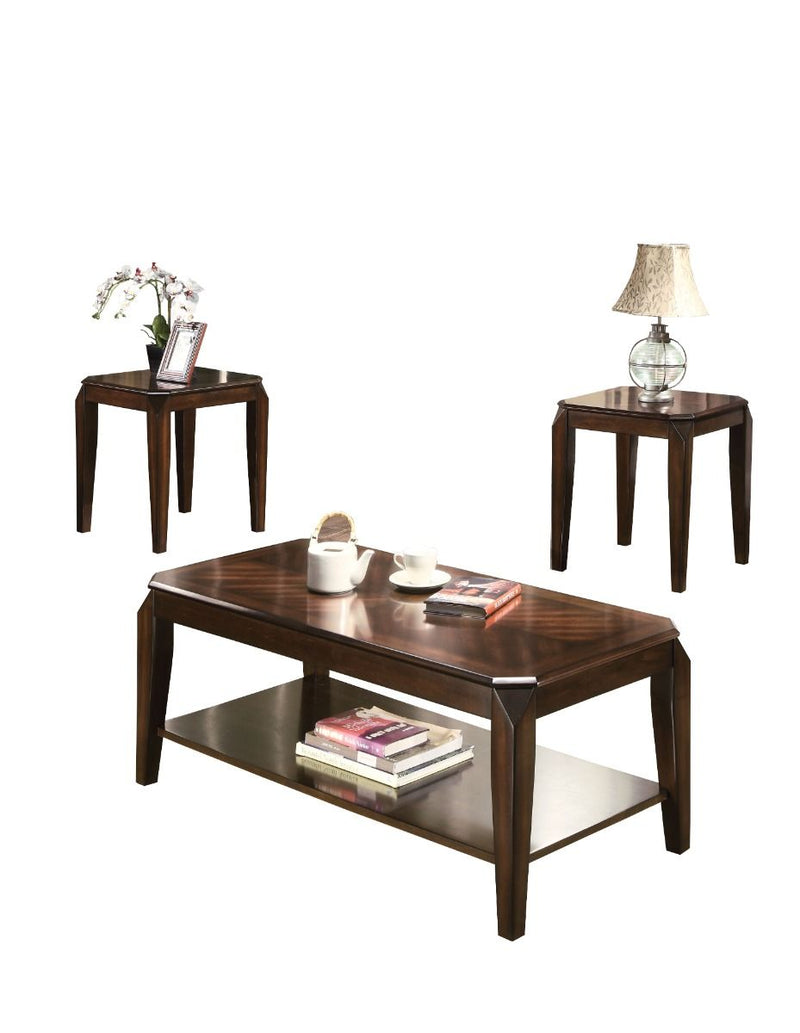 Docila - 3 Piece Coffee & End Set - Walnut - R&R Furniture Gallery (Fountain Valley, CA)