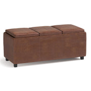 Avalon - Upholstered Storage Ottoman - R&R Furniture Gallery (Fountain Valley, CA)