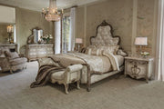 Platine de Royale - Non-Storage Bed Bench - Champagne - R&R Furniture Gallery (Fountain Valley, CA)