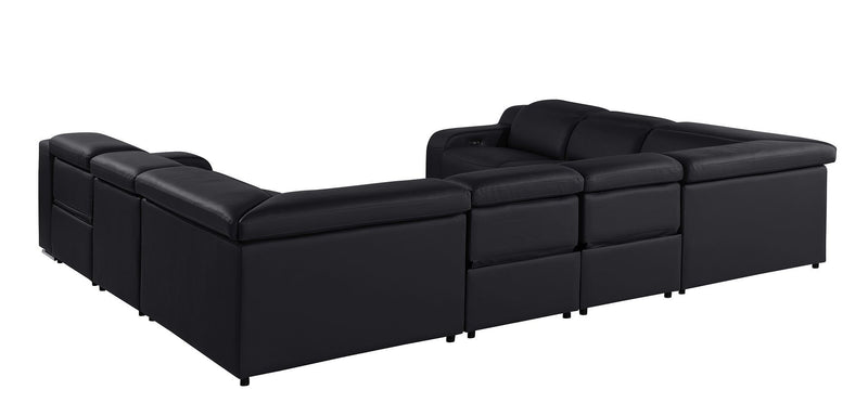 1116 - 8-Piece U-Shaped Sectional Sofa In With 4 Power Recliners & Power Headrest