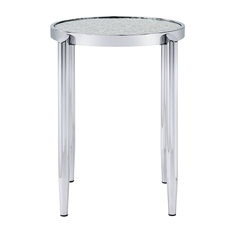 Abbe - End Table - Glass & Chrome - R&R Furniture Gallery (Fountain Valley, CA)
