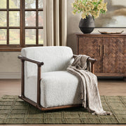 Classic Home Lucia swivel chair with a modern design, featuring a cushioned seat and backrest, and a sturdy swivel base.