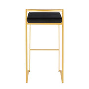 Lumi Source Fuji contemporary glam barstool with quality construction, featuring a sleek design and comfortable seating.
