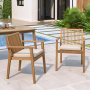 Patio Dining Chair, Comfortable Waterproof Seating (Set of 2) - R&R Furniture Gallery (Fountain Valley, CA)