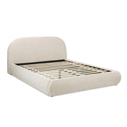 Jennifer Taylor Home Archie Puffy Grounded upholstered platform bed with padded headboard and clean, modern design.