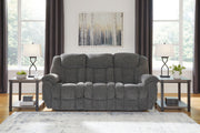 Foreside - Reclining Sofa - Charcoal - R&R Furniture Gallery (Fountain Valley, CA)