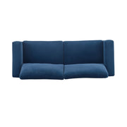 Modern Square Arm Sofa With Soft Fabric Upholstery, Deep Cushions - R&R Furniture Gallery (Fountain Valley, CA)