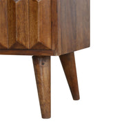 Prism Sliding Media Unit - Chestnut - R&R Furniture Gallery (Fountain Valley, CA)