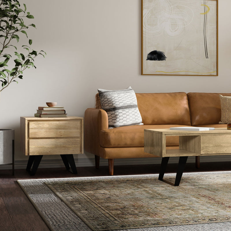 Lowry - Side Table - Natural - R&R Furniture Gallery (Fountain Valley, CA)